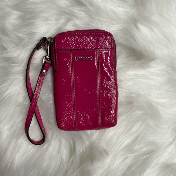 Coach Magenta Wristlet - Picture 1 of 2